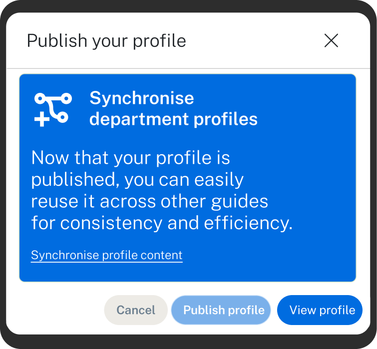 Sync Profile Content